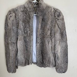 Vintage Princess Caravelle girl’s real rabbit fur coat size 14